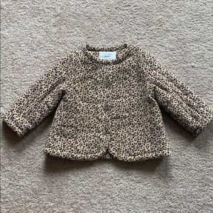 Zara Babygirl leopard coat